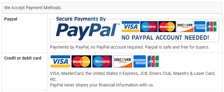 Payment Methods